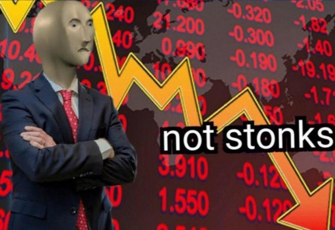 Not Stonks meme